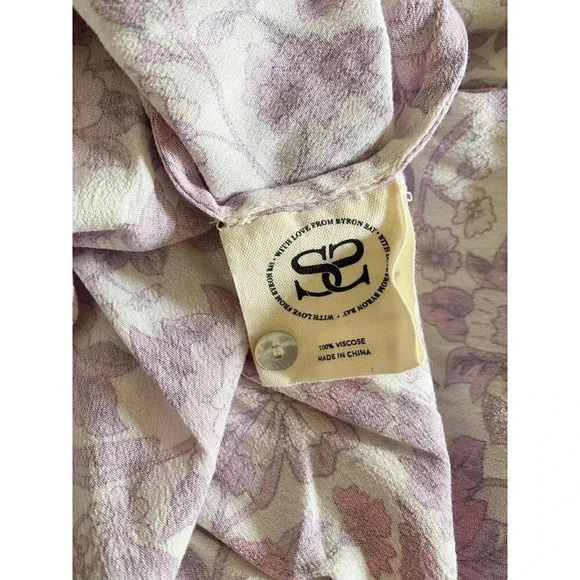 SPELL Dress Women’s Small Mossy Button Through Gown In Lilac Boho - Picture 8 of 11